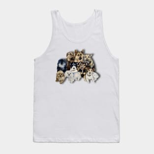 A wobbly 3D pack of dogs! Tank Top